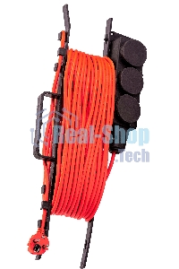 Удлинитель силовой Starwind ST-PS3.20/B-16 3x2.0 кв.мм 3 розет. 20 м ПВС 16A пласт. рамка черный