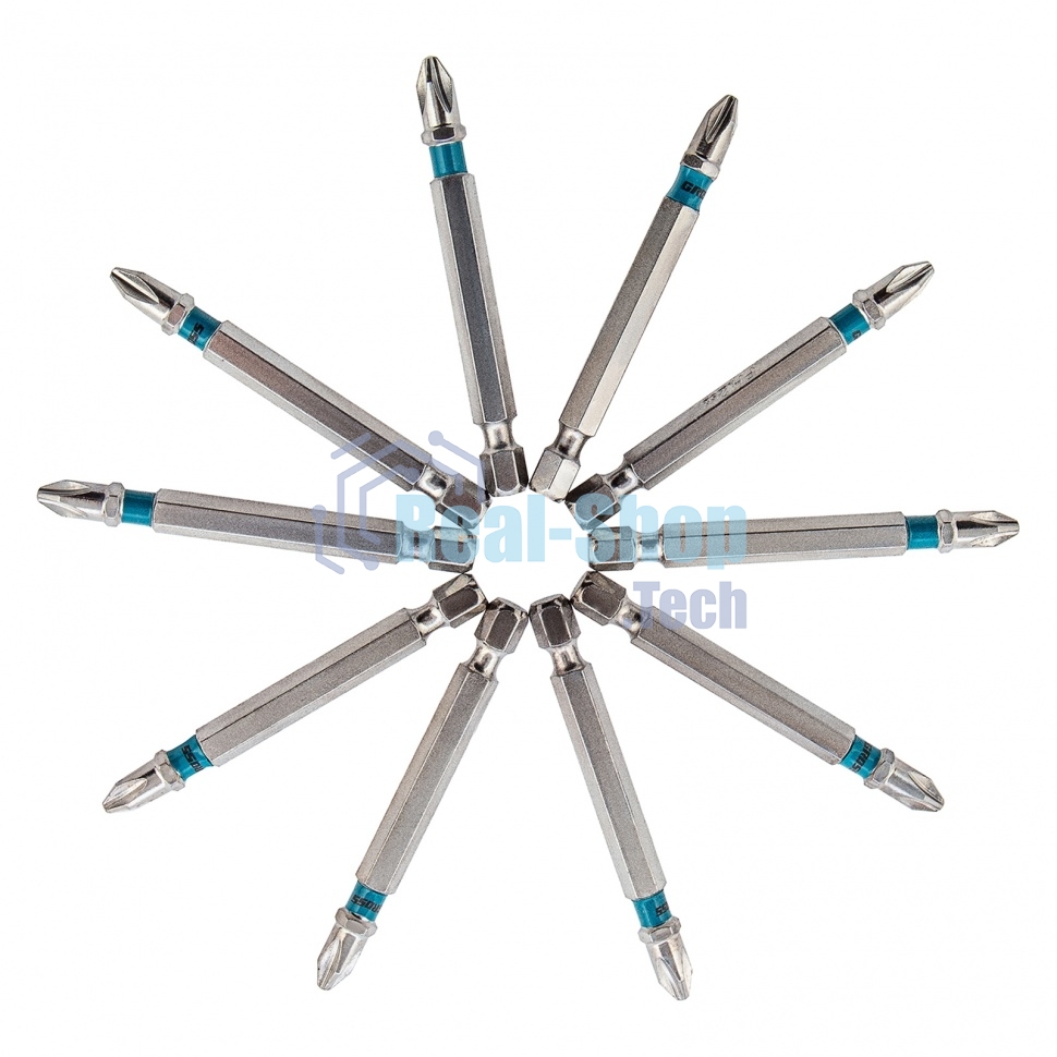 Набор бит Gross 11378 РН2x70, сталь S2, 10 шт