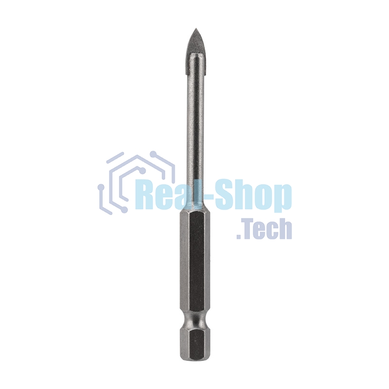 Сверло по стеклу и керамике Kranz 5 мм, 2 грани, шестигранный хвостовик