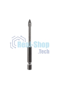 Сверло по стеклу и керамике Kranz 5 мм, 2 грани, шестигранный хвостовик