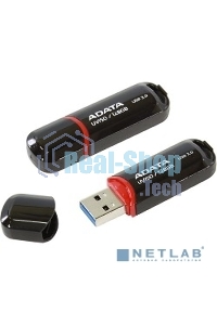Флешка USB ADATA UV150 (AUV150-128G-RBK), 128Gb, USB 3.0, R/W 100/30, черный