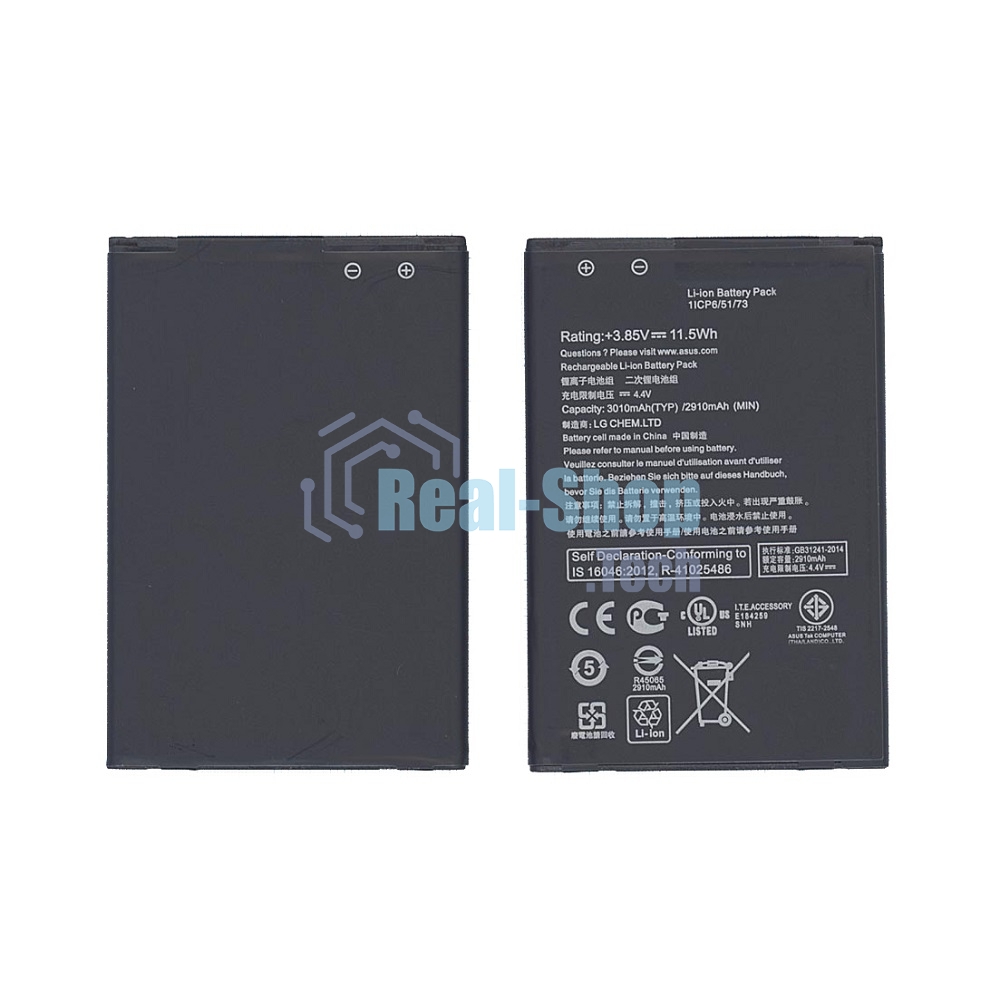 Аккумуляторная батарея B11Bj9c, B11P1510 для Asus Zenfone Go TV 3000mAh, 11.40Wh 3,8V
