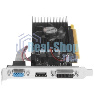 Видеокарта AFOX Geforce GT220 1Gb DDR3 128Bit DVI HDMI VGA LP Single Fan