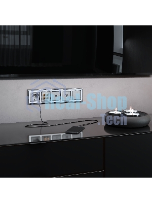ТВ-розетка оконечная WERKEL (cеребряный рифленый) W1183009