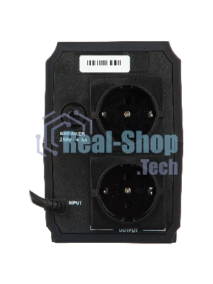 Источник бесперебойного питания ExeGate EP244541RUS Power Back BNB-400 400VA, черный, 2 евророзетки