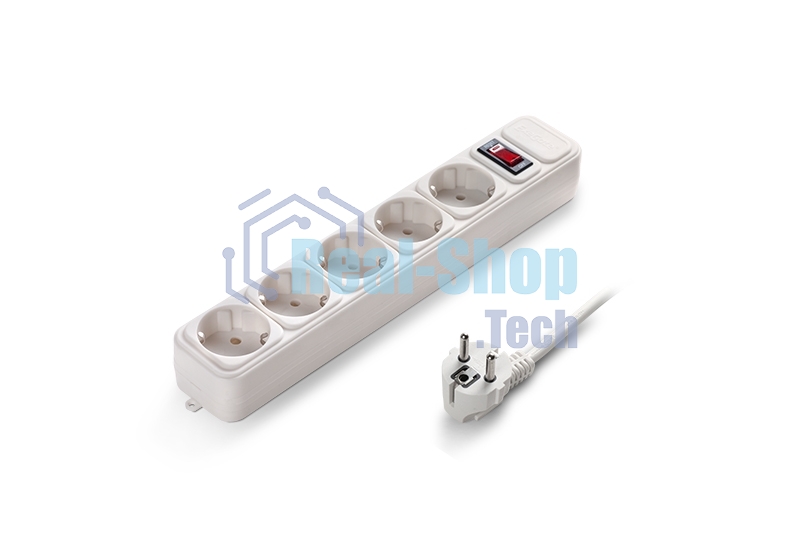 Сетевой фильтр ExeGate EX221190RUS SP-5-5W (5 розеток, 5 м, евровилка, белый)