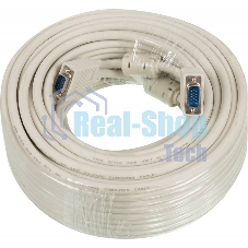 Кабель SVGA Ningbo CAB016S-30m VGA HD15 (m)/VGA HD15 (m) 30м феррит.кольца