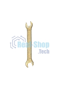 Ключ гаечный рожковый Rexant 8х9 мм, желтый цинк