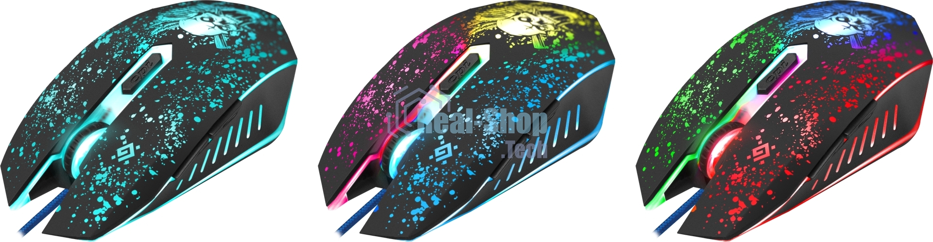 Комплект клавиатура+мышь Defender Tor MHP-127 проводной, USB, 3200 DPI, чёрный