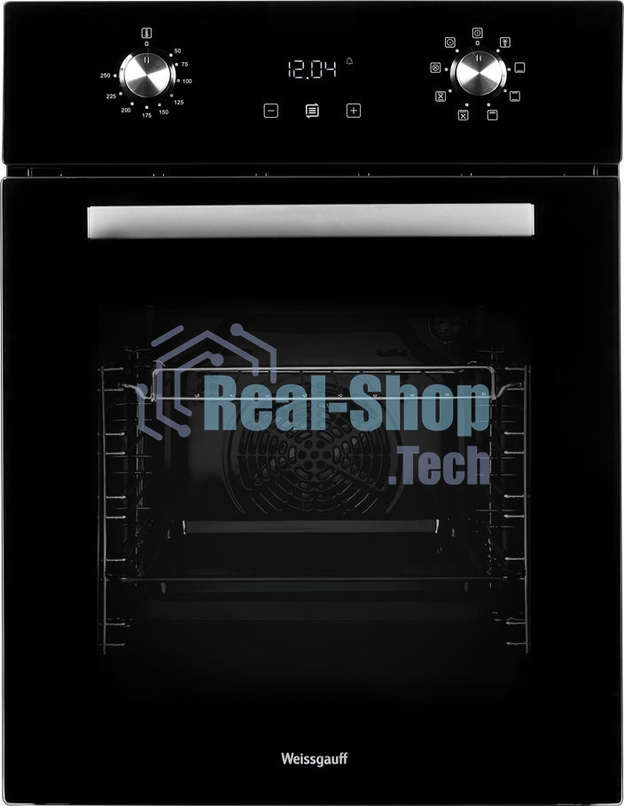 Духовой шкаф электрический Weissgauff EOY 451 PDB черный, встраиваемый
