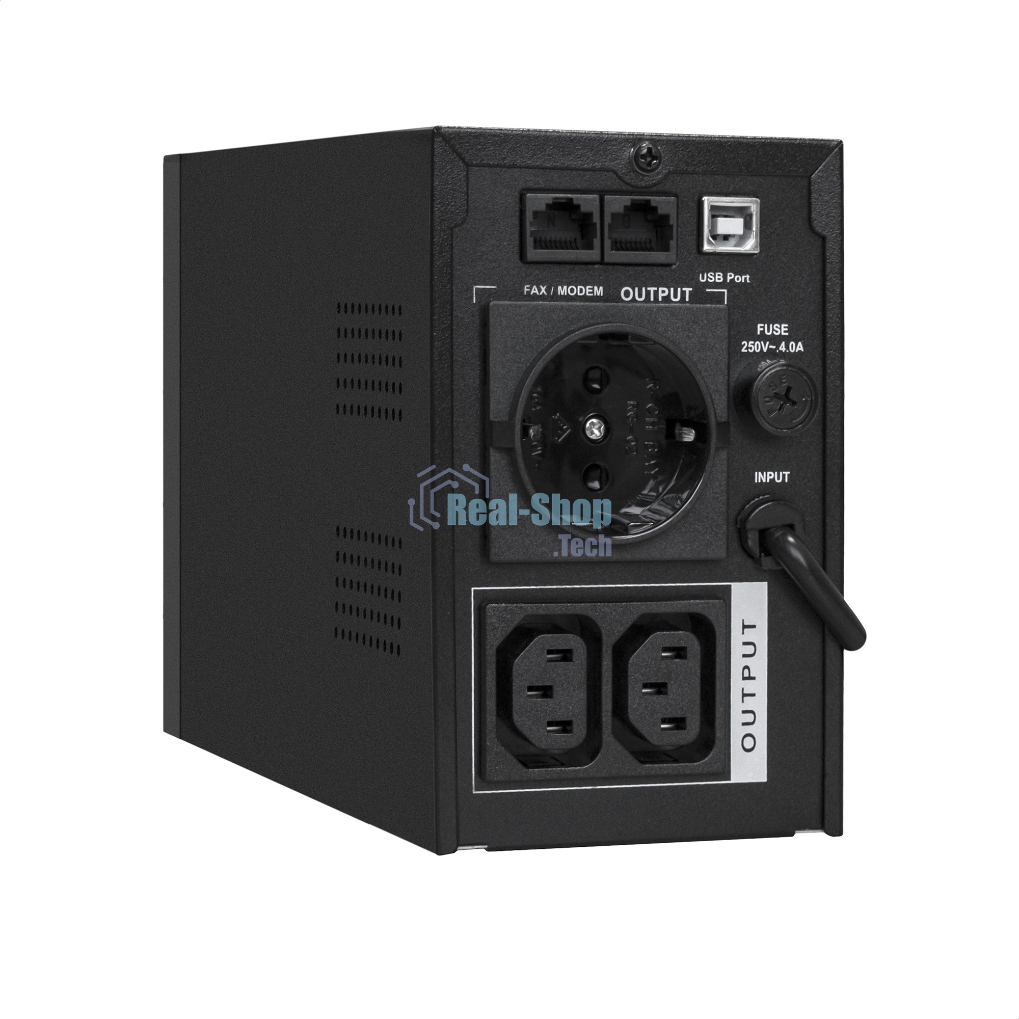 Источник бесперебойного питания ExeGate SpecialPro UNB-1000.LED.AVR.1SH.2C13.RJ.USB 1000VA/550W, LED, AVR,1*Schuko+2*C13, RJ45/11,USB, металлический корпус, черный