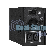 Источник бесперебойного питания ExeGate SpecialPro UNB-1000.LED.AVR.1SH.2C13.RJ.USB 1000VA/550W, LED, AVR,1*Schuko+2*C13, RJ45/11,USB, металлический корпус, черный
