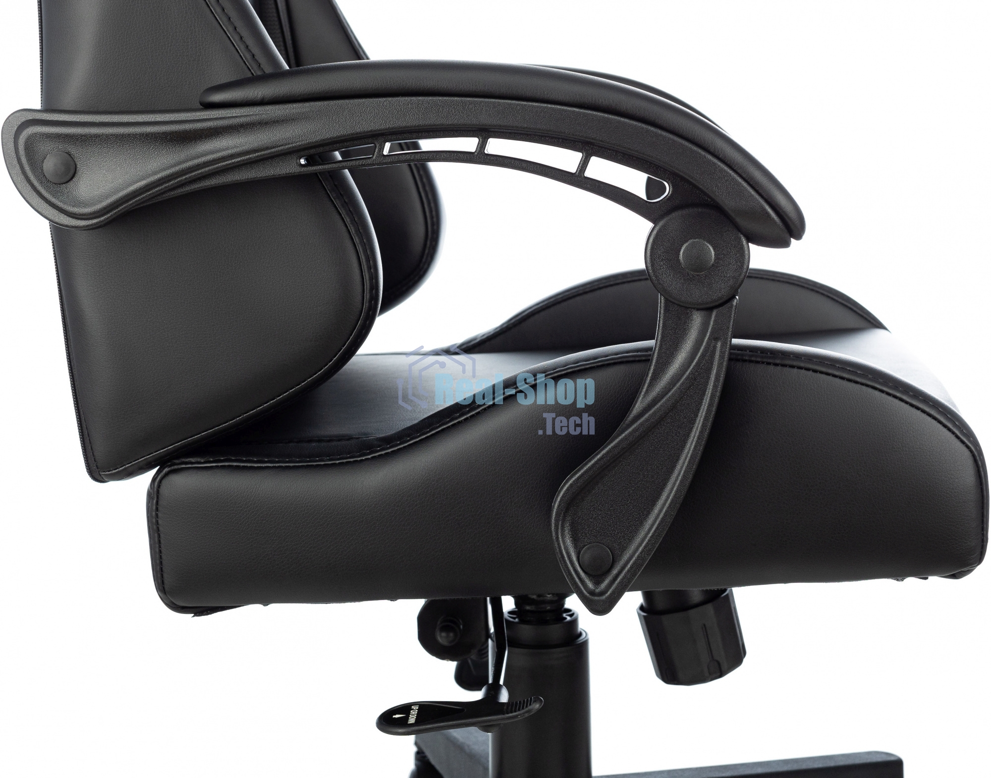 Кресло игровое Бюрократ Zombie GAME TETRA черный/карбон эко.кожа крестов. пластик