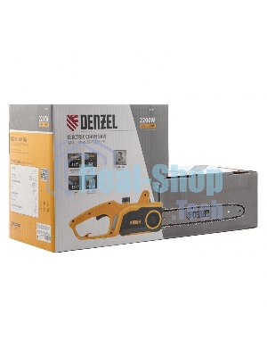 Пила цепная электрическая Denzel EDS-2200P 2,2кВт, поперечная, шина 45см, шаг 3/8, паз 1,3 мм, 63 зв