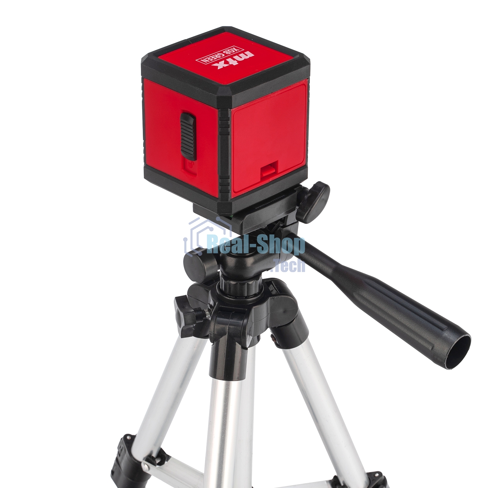 Лазерный уровень MTX XQB GREEN Pro SET, 20 м, зеленый луч, батарейки, штатив