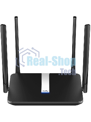 Роутер беспроводной Cudy LT500 AC1200 10/100BASE-TX/4G cat.4 черный