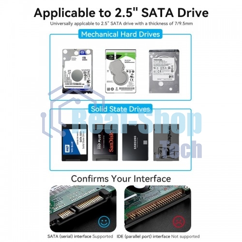 Внешний корпус Vention для HDD/SSD 2.5