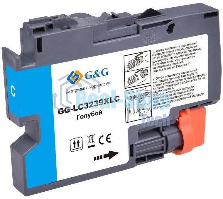 Картридж струйный G&G GG-LC3239XLC голубой (52мл) для Brother HL-J6000DW/J6100DW