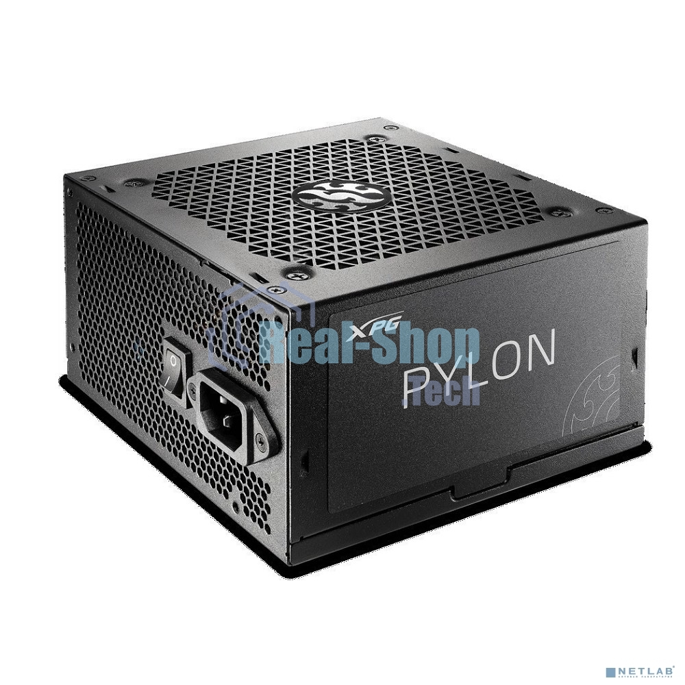 Блок питания XPG PYLON650B-BLACKCOLOR, 650 Вт, 80 PLUS Bronze, 120мм, черный