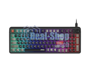 Клавиатура MSI GK110 черный/серый USB for gamer LED (S11-04RU258-HH9)