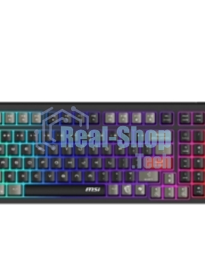 Клавиатура MSI GK110 черный/серый USB for gamer LED (S11-04RU258-HH9)