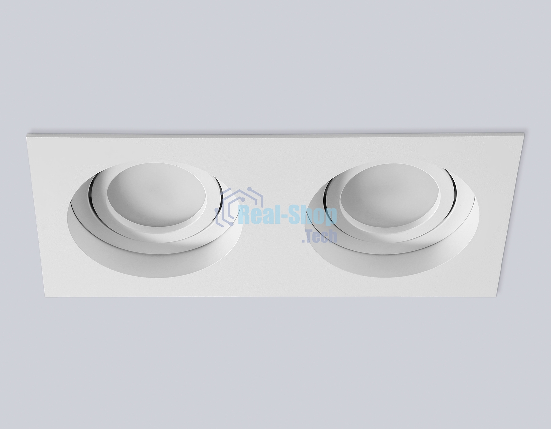 Встраиваемый поворотный точечный светильник Ambrella light TN102759/2 WH белый IP20 GU5.3/2 200*100*32