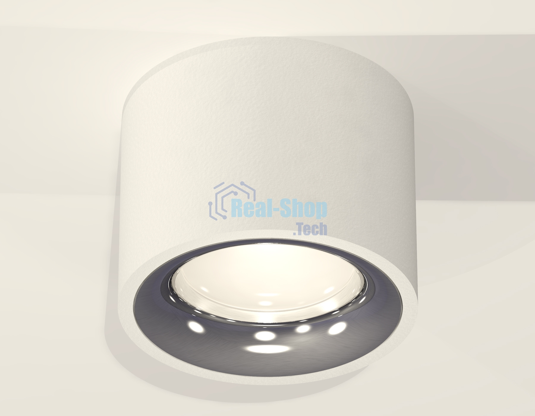 Светильник Ambrella Light XS7510022 SWH/PSL белый песок/серебро полированное MR16 GU5.3 (C7510, N7012)