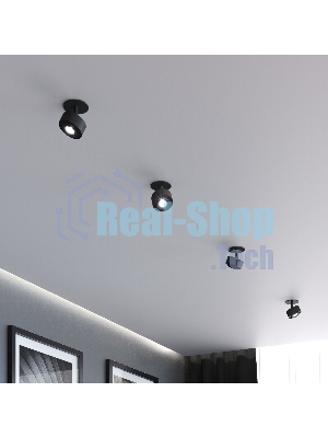 25089/LED 6W 4000K чёрный / Потолочный светодиодный светильник