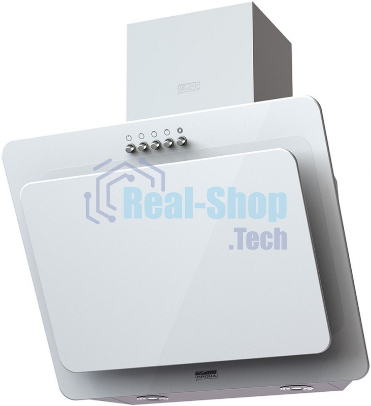 Вытяжка наклонная KRONA Liva 500 White PB белый, 50 см, 715 куб. м/ч, 52 дБ