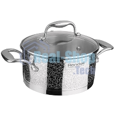 Кастрюля RONDELL RDS-343 Vintage 3,0л RONDELL RDS-343 с/кр. 3,0 л. Vintage. Диаметр: 20 см. Объем: 3.0 л. Высококачественная пищевая сталь 18/10. Толщина стенок 0.7 мм. Тройное вштампованное, а затем вплавленное дно 6.4 мм. Жидкостекольная внешняя деколь. Отметки литража на внутренней поверхности посуды. Крышка из термостойкого стекла с отверстием для выпуска пара. Клепочное крепление аксессуаров. Упаковка - подарочная коробка. Буклет с рецептами. Подходит для всех видов плит. Не подходит для использования в посудомоечных машинах.