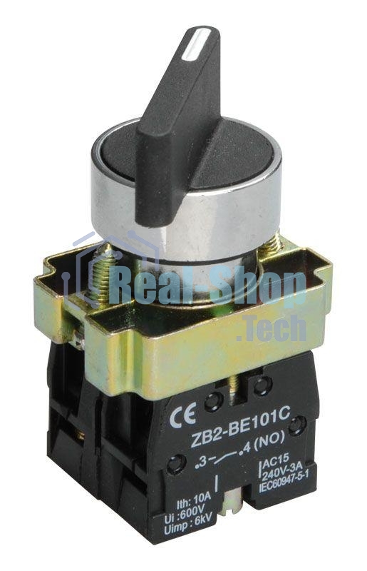 Переключатель LAY5-BJ25 на 2 полож. черный I-O дл. ручка ИЭК BSW70-BJ-2-K02