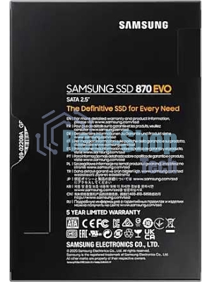 Накопитель SSD Samsung 870 EVO, 500Gb, SATA III, 2.5