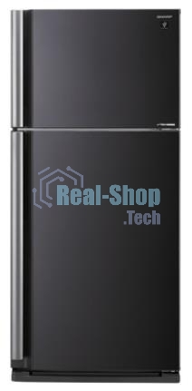 Холодильник Sharp SJ-XE59PMBK черный двухкамерный 430/148 л морозилка сверху