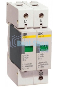 Ограничитель перенапряжения ОПС1-C 2P ИЭК MOP20-2-C