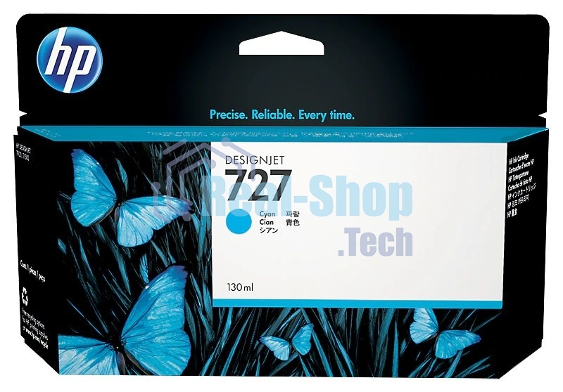 Картридж струйный HP 727 B3P19A голубой для HP DJ T920/T1500 (130мл)