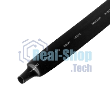 Трубка термоусаживаемая ТУТ 15,0/7,5мм, черная, упаковка 50 шт. по 1м, PROconnect