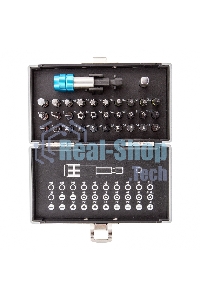 Набор бит Gross 11363 магнитный адаптер, сталь S2, пластиковый кейс, 32 предм.