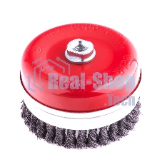 Щетка Matrix для УШМ Heavy Duty, 125 мм, М14, Чашка, крученая проволока 0,5 мм