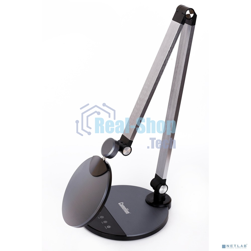 Светильник настольный Camelion KD-865 C48 черный металлик LED (10 Вт,230В,600 лм,сенс.рег.ярк и цвет.темп)