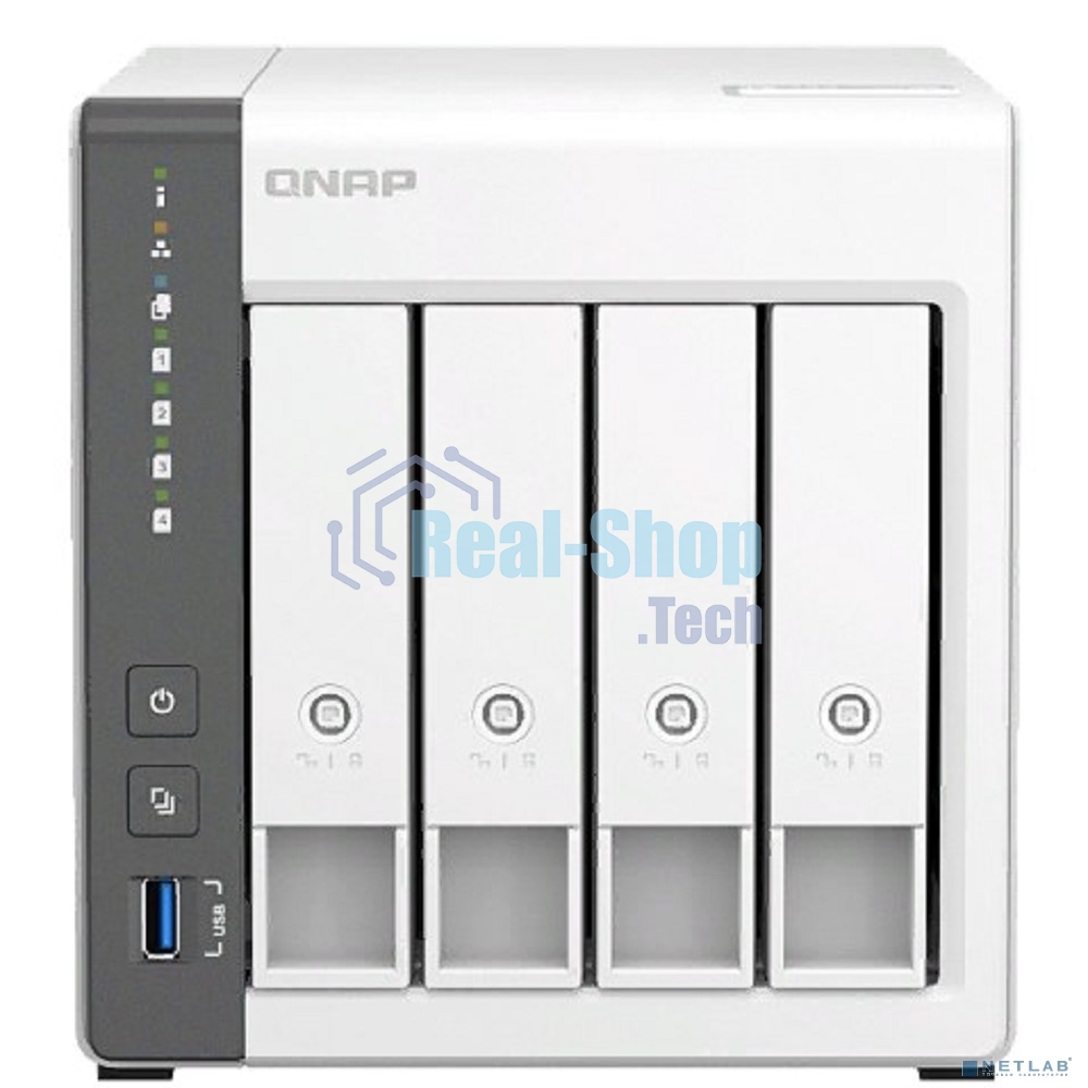 Сетевое хранилище NAS Qnap D4 (REV. C) 4-bay настольный Cortex-A55 RK3568B2