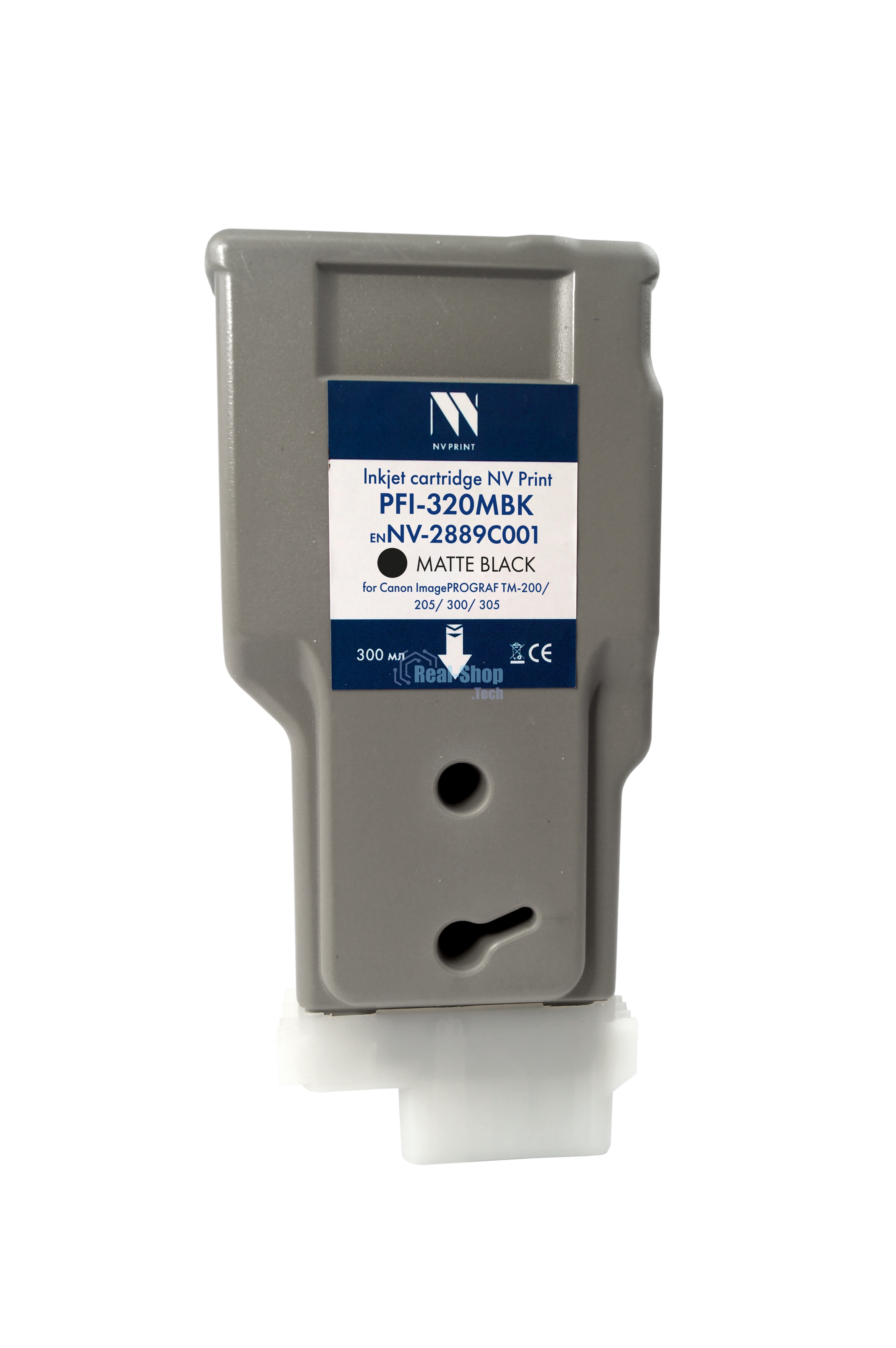 Картридж струйный NVPrint PFI-320MBK (NV-2889C001) Matte Black для Canon ImagePROGRAF TM-200/205/300/305 (300 мл) совместимый