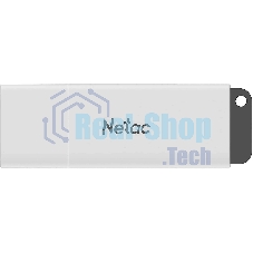 Флешка USB Netac U185 (NT03U185N-004G-20WH), 4Gb, USB 2.0, R/W 25/10, белый/серый