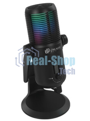 Микрофон проводной Оклик SM-400G 2м черный