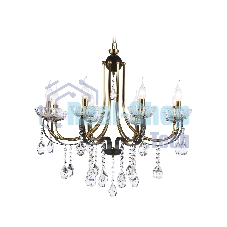 Светильник Ambrella light TR4953/8 BK/GD/CL черный/золото/прозрачный E14*8 max 40W D740*735