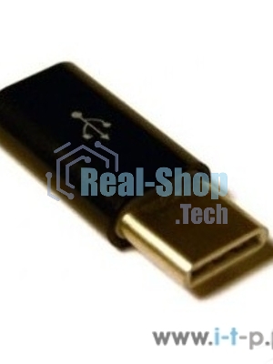 Переходник KS-is KS-294 Адаптер USB F в USB Type C M, черный