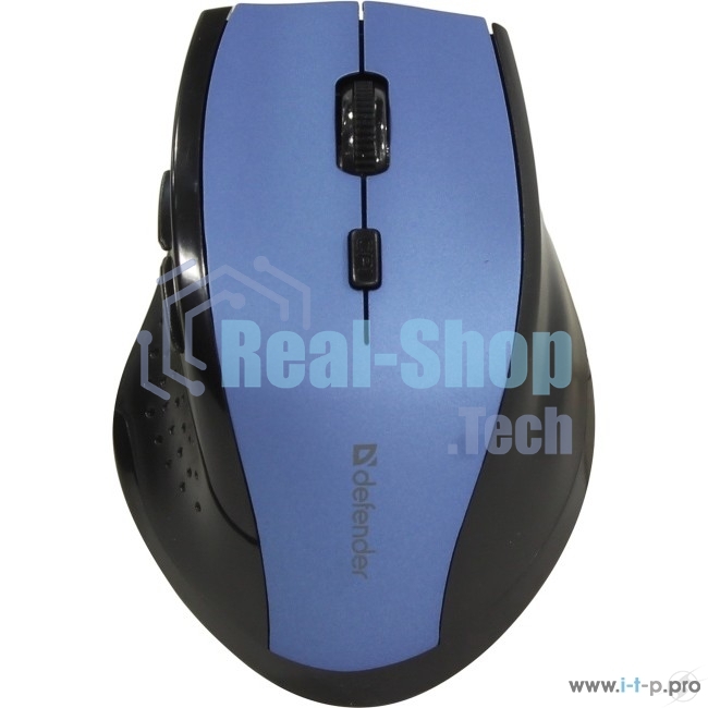Мышь беспроводная Defender Accura MM-365 синий, 1600 dpi, радиоканал, USB, кнопки - 6