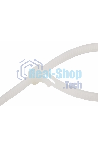 Хомут-стяжка нейлоновая многоразовая Rexant 200x7,5 мм, белая, упаковка 100 шт.