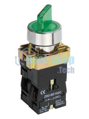 Переключатель LAY5-BK2365 на 2 полож. зел. ИЭК BSW90-BK-2-K06