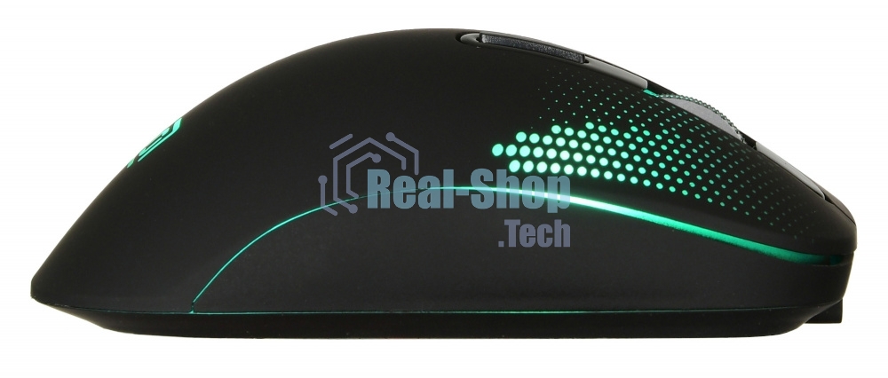 Мышь беспроводная Oklick 636LWC черный, 2400 dpi, радиоканал, USB/USB-C, кнопки - 6