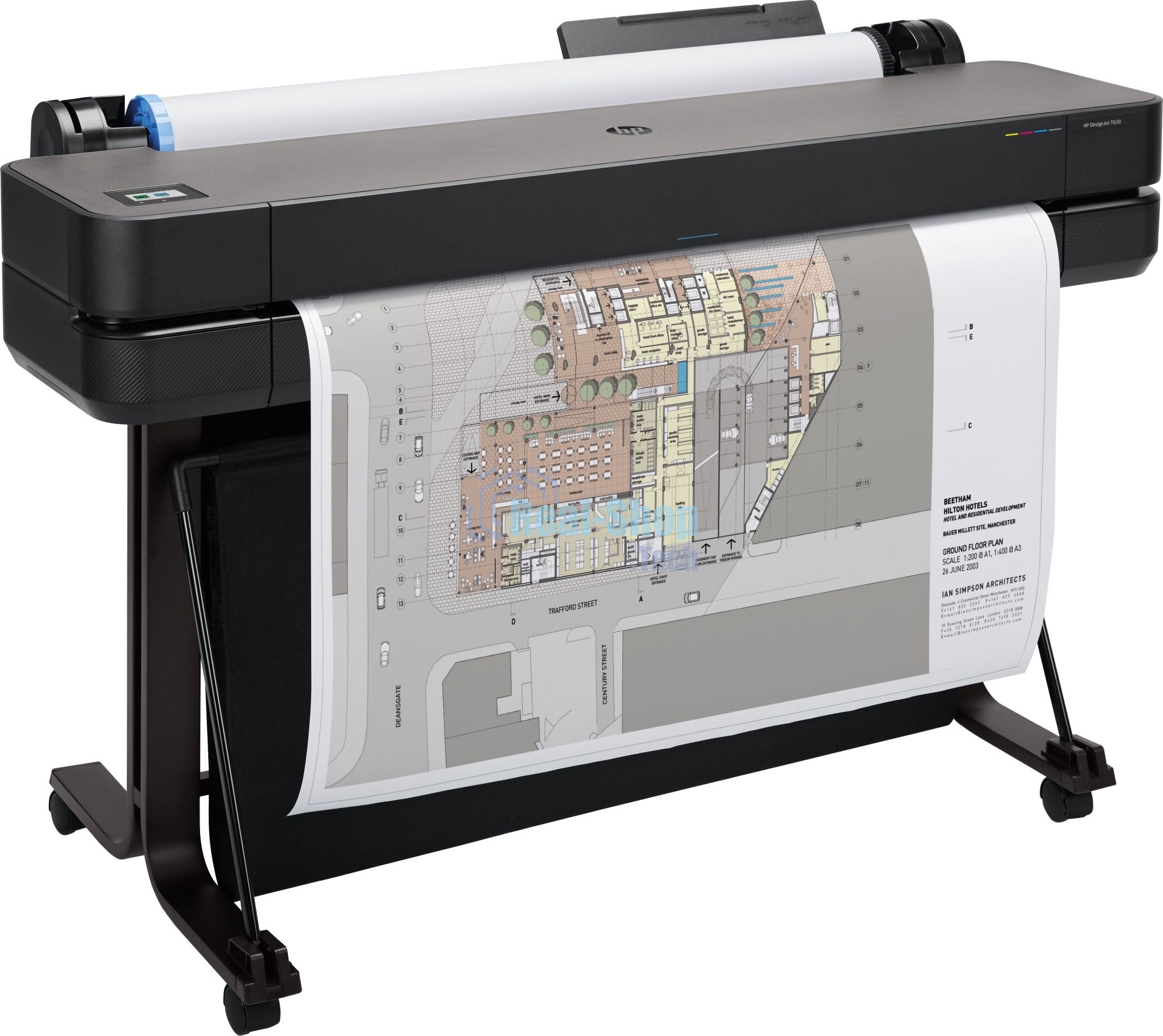 Плоттер струйный HP Designjet T630 (5HB11A), A0, 36